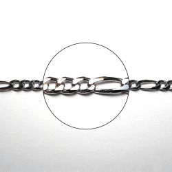 Cadena Plata Figaro 50cm NP154/6/80/50