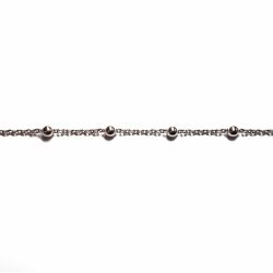 Cadena Plata Forzada Con Bolitas 40cm NP154/11/40
