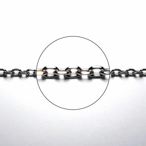 Cadena Plata Forzada Diamantada 60cm NP154/1/80/60