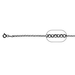 Cadena Plata Negra 39cm CAD0095RU Rolo