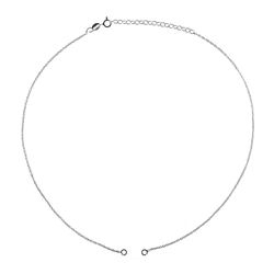 Cadena Plata Negra 40cm CAD00006RU Forzada
