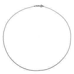 Cadena Plata Negra 50cm CAD00010RU50 Bola