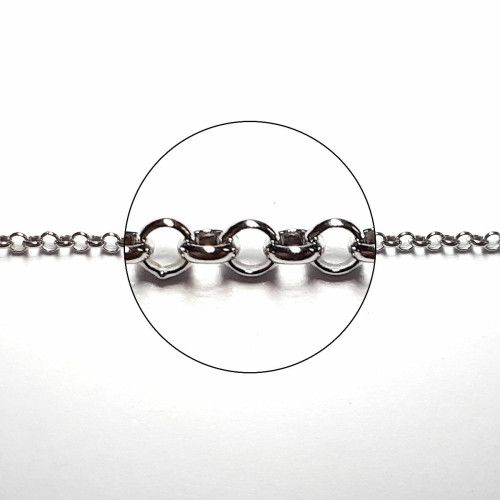 Cadena Plata Rolo 50cm NP154/5/2/50