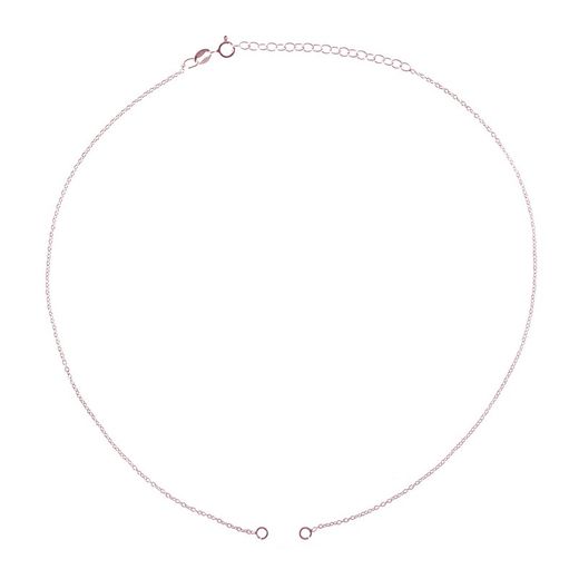 Pink Sølv Kæde 40cm CAD00006RO Forceret