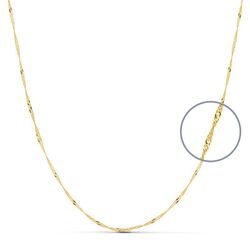 Cadena Singapur Oro 18kts Largo 45cm Ancho 1,2mm 11005645