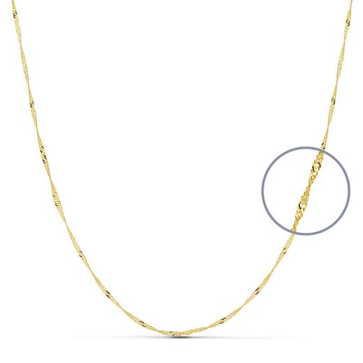 18kts Gold Singapore Chain Length 45cm Width 1.2mm 11005645