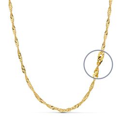 18kts Gold Singapore Kettenlänge 50cm Breite 2,7mm 11006150