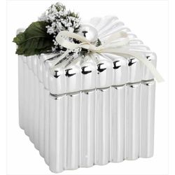 Caja Cuadrada Grande 2199-01G Tapa Detalle Floral