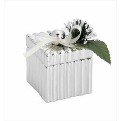 Caja Cuadrada Pequeña 2199-01P Tapa Detalle Floral