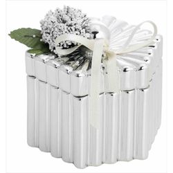 Caja Hexagonal Grande 2199-04G Tapa Detalle Floral