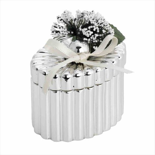 Caja Oval Mediana 2199-03M Tapa Detalle Floral