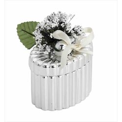 Caja Oval Pequeña 2199-03P Tapa Detalle Floral