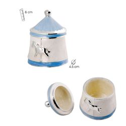 Caja Primer Diente Cerámica 6x4,5cm GA5011C Caballo Celeste