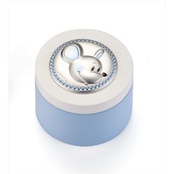 Caja Primer Diente Madera EV3465/03C Celeste Ratón