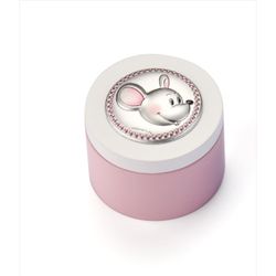 Caja Primer Diente Madera EV3465/03R Rosa Ratón