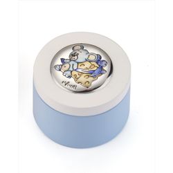 Caja Primer Diente Madera EV3465/04C Celeste Ratón-Queso