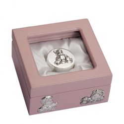 Caja Primer Diente Madera LU7191R Rosa