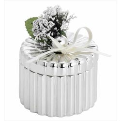 Caja Redonda Mediana 2199-02M Tapa Detalle Floral
