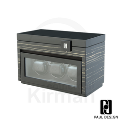 Caja Rítmica Paul Design Plástico 38146 Gentlemen (3+5) Negro Líneas Horizontales