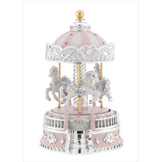 Carrousel Musical Cavallets Rosa B4205-01R 19cm