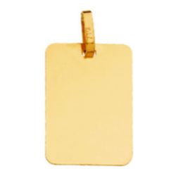 Chapa Oro 9kts 17x12mm 9K22170 Rectangular