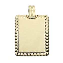 Chapa Oro 9kts 26x20mm 9K130178 Tallado