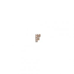Charm Plata Dorada Sovrani  J001F Letra F Con Circonitas