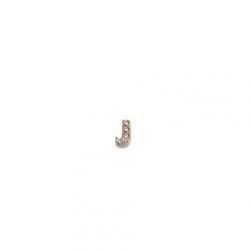 Charm Plata Dorada Sovrani  J001J Letra J Con Circonitas