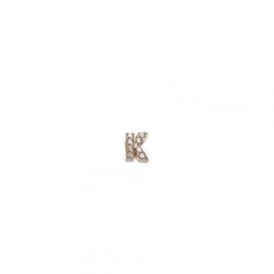 Charm Plata Dorada Sovrani  J001K Letra K Con Circonitas
