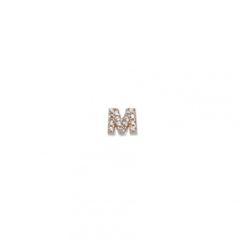 Charm Plata Dorada Sovrani  J001M Letra M Con Circonitas