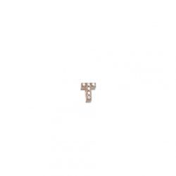 Charm Plata Dorada Sovrani  J001T Letra T Con Circonitas