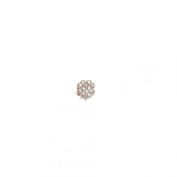 Charm Plata Rosa Sovrani J001QD Trébol Circonitas