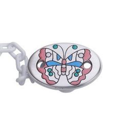 Chupetero plata Mariposa Color