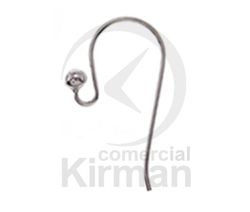 Cierre Plata 072026 Gancho Montaje 11x24mm x (0,80mm Diámetro)