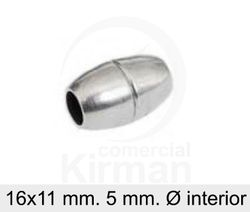 Cierre Plata 072088 Imán 16x11mm (5mm Diámetro Int)