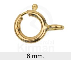 Cierre Plata Dorada 073014 Reasa 6mm
