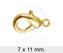 Cierre Plata Dorada 073016 Mosquetón 7x11mm - Reasa 6mm