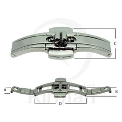 Cierre Reloj Acero 261240 Mariposa P. Armis C. Pulsador 5x9x19.3x35mm