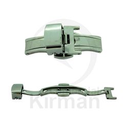 Cierre Reloj Acero 261378 Mariposa P. Correas Piel C. Pulsador Fijación 18mm x 24mm Ancho