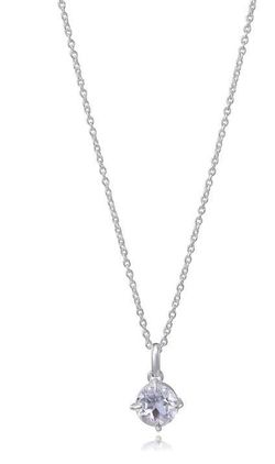 Colgante Acero Baño Plata Viceroy Mujer 14455C01000 Piedra Topacio Blanco