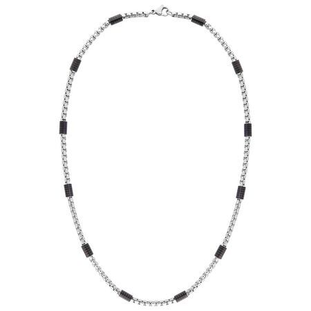Colgante Acero Bicolor Negro Argyor MRM (AC)432765 Pulido En Brillo