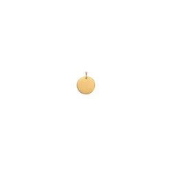 Colgante Acero Dorado 10mm CSL0004DOXX10 Chapa Circular