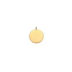Colgante Acero Dorado 22mm CSL0004DOXX22 Chapa Circular