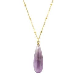 Colgante Acero Dorado Argyor MRM Mujer (AC)432729 Piedra Amatista