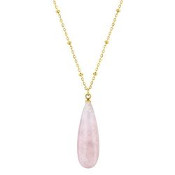 Colgante Acero Dorado Argyor MRM Mujer (AC)432730 Piedra Cuarzo Rosa