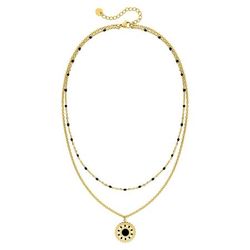 Colgante Acero Dorado Argyor MRM Mujer (AC)432741 Agata Negra