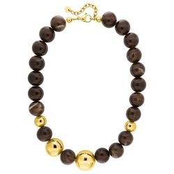 Colgante Acero Dorado Argyor MRM Mujer (AC)432748 Bolas Acrílico Negra