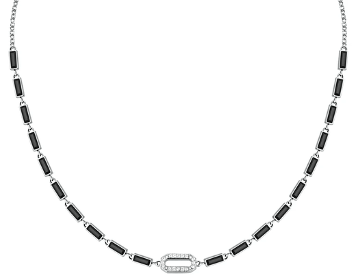 Colgante Acero Dorado Karl Lagerfeld Mujer KLAYC07 Circonitas Negras Bicolor Blancas