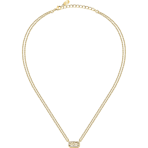 Colgante Acero Dorado Karl Lagerfeld Mujer KLAYC12 Logo Karl Circonitas