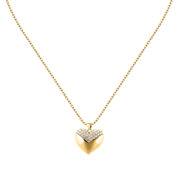 Colgante Acero Dorado Karl Lagerfeld Mujer KLBJW01 Corazón Circonitas